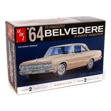 KIT PARA MONTAR AMT PLYMOUTH BELVEDERE 2-DOOR HARDTOP 1964 1/25 AMT 1188M